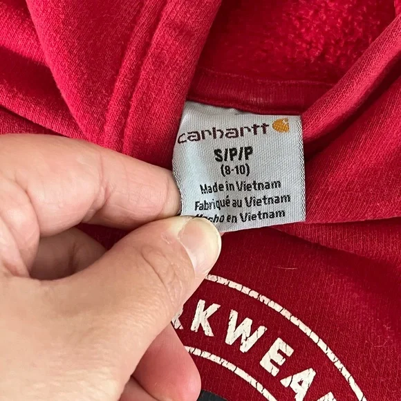 Carhartt Kids Red Hoodie - Picture 6 of 6